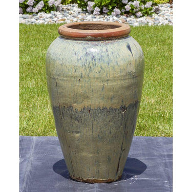Tuscany FNT3870 Ceramic Triple Vase Complete Fountain Kit Vase Fountain Blue Thumb